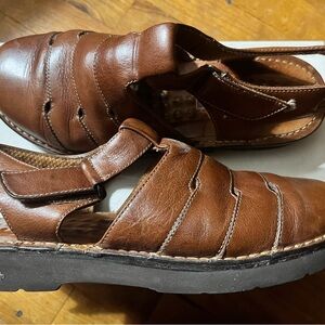 Natural Sport Women’s  Tan Leather Sandals 10W